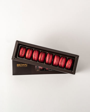 Macaron Raspberry Box 8 Pcs