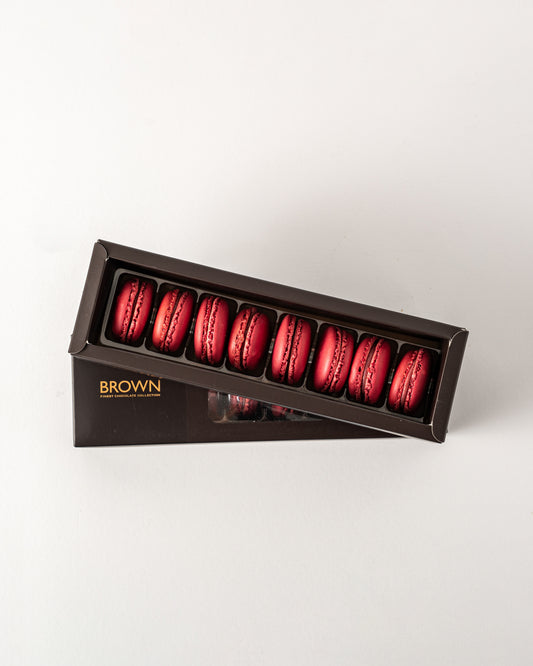 Macaron Raspberry Box 8 Pcs